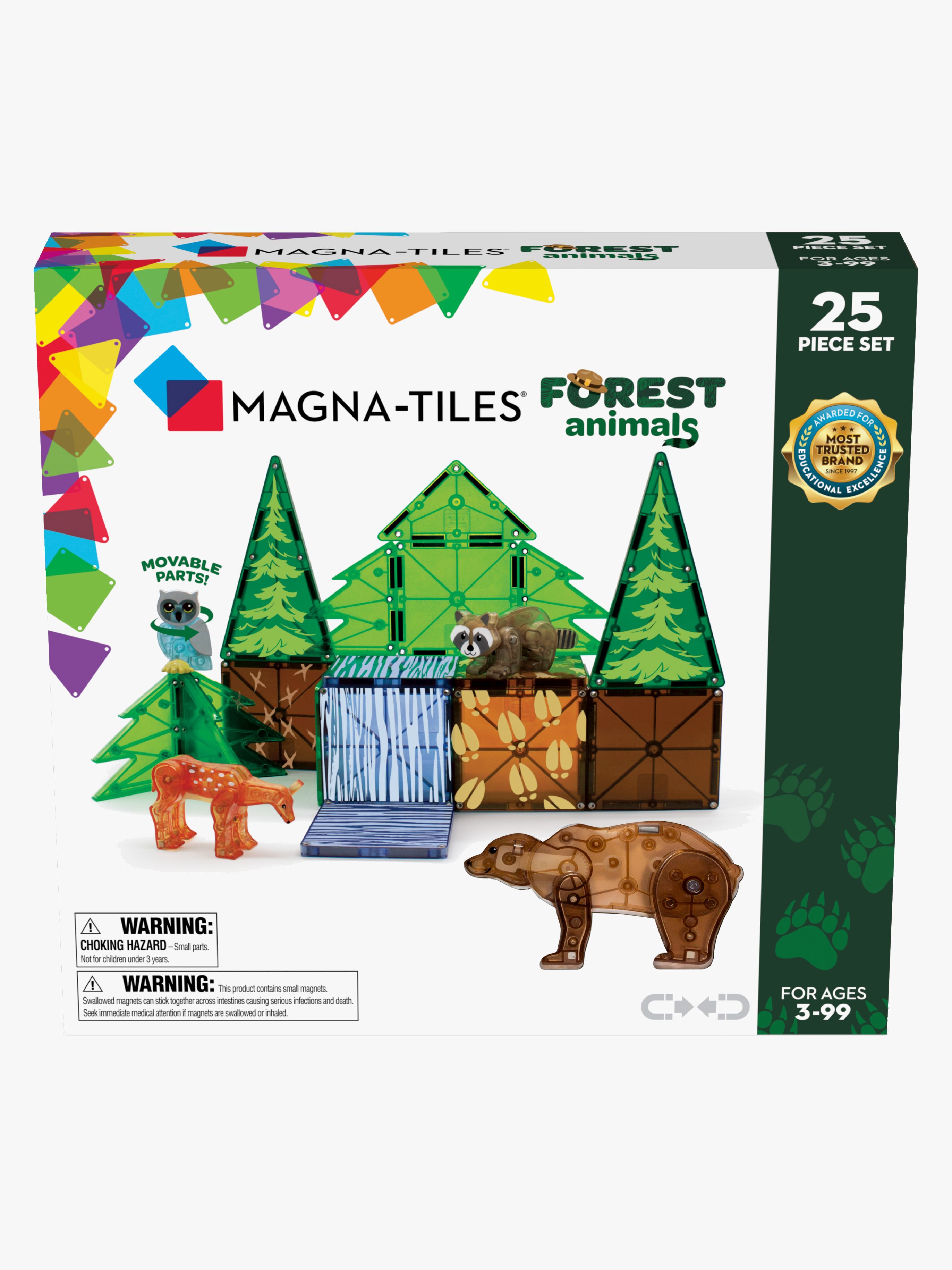 MAGNA-TILES Skogsdjur Byggsats 25 Delar