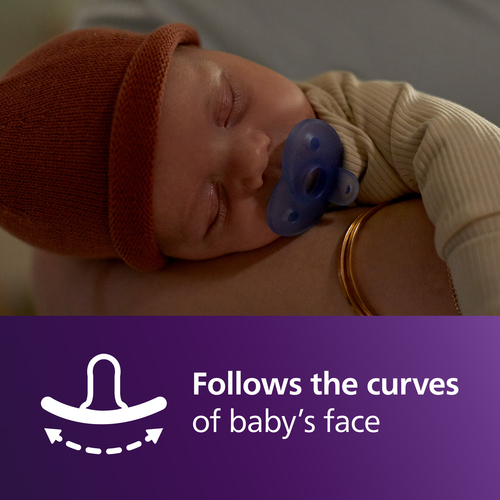 Philips Avent Soothie Napp 0–6m 2-Pack, Rosa/Blå Blandad