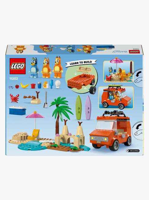 LEGO Bluey 11202 Blueys familjetur till stranden