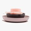 Nattou Soft Silicone Matset 4 delar, Rosa/Aubergine