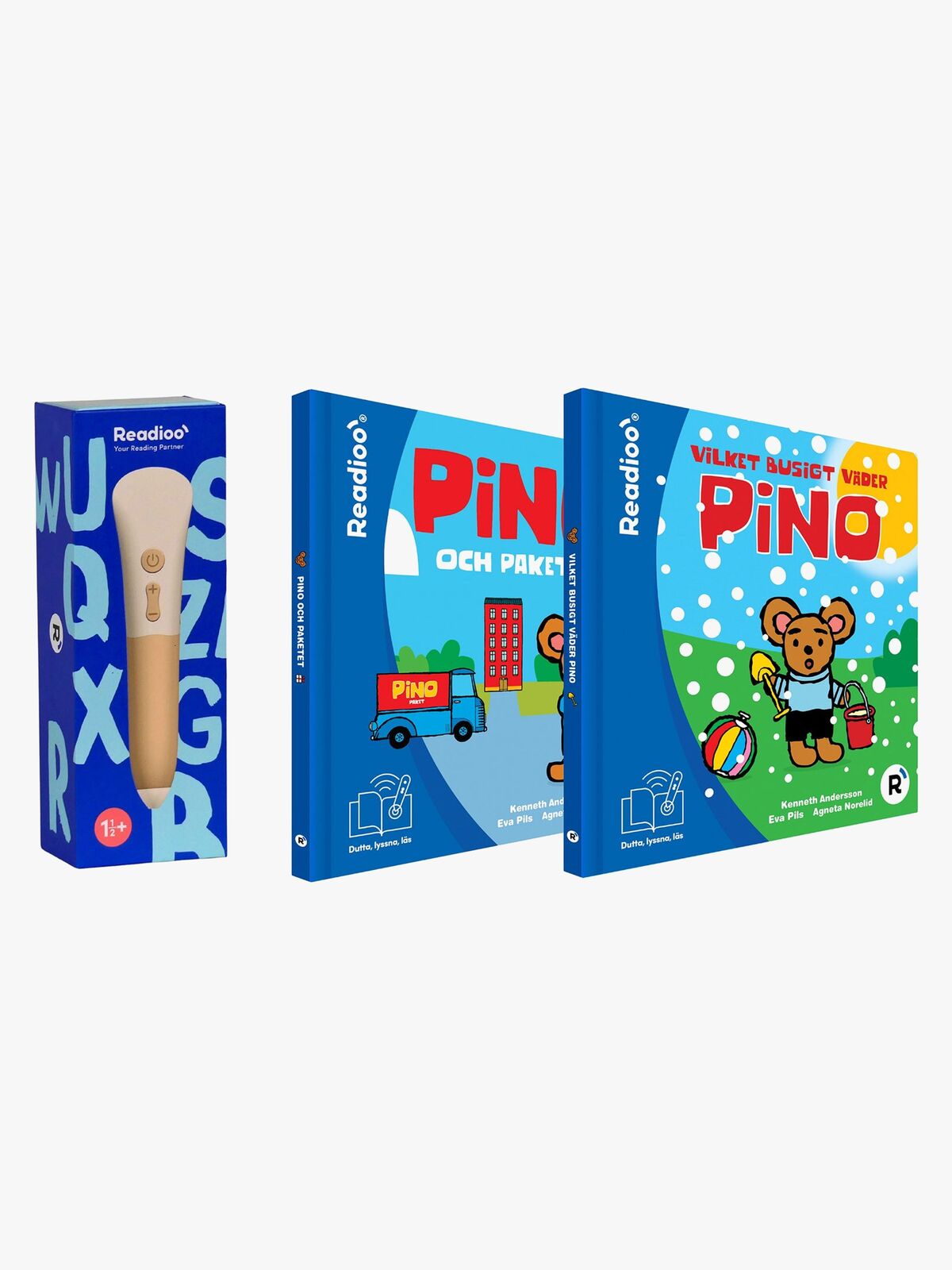 Readioo Läspenna och 2 Pino Böcker