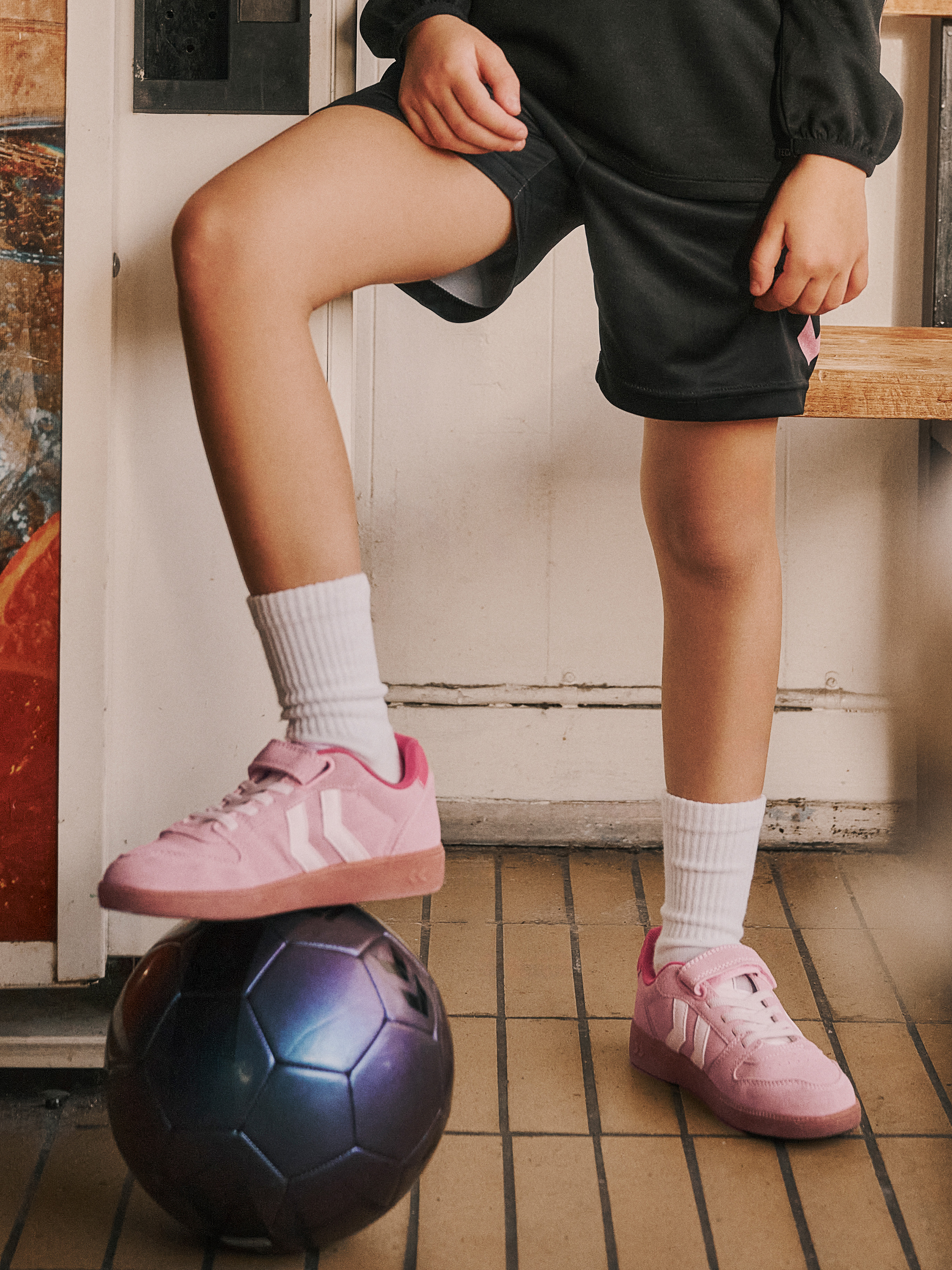 Hummel Handball Perfect CL Jr Sneakers, Roseate Spoonbill, 29
