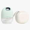 Beemoo CARE Wearable Slim Elektrisk Bröstpump Singel inkl. Förvaringsväska, Soft Green/White