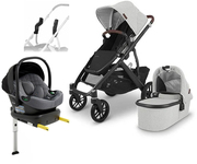 UPPAbaby VISTA V2 Duovagn inkl. Beemoo Route Babyskydd & Bas, Anthony Grey/Mineral Grey