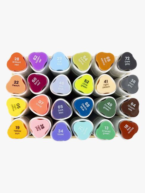 Creativ Company Alkoholbaserade Illustrationsmarkörer Färg 24st