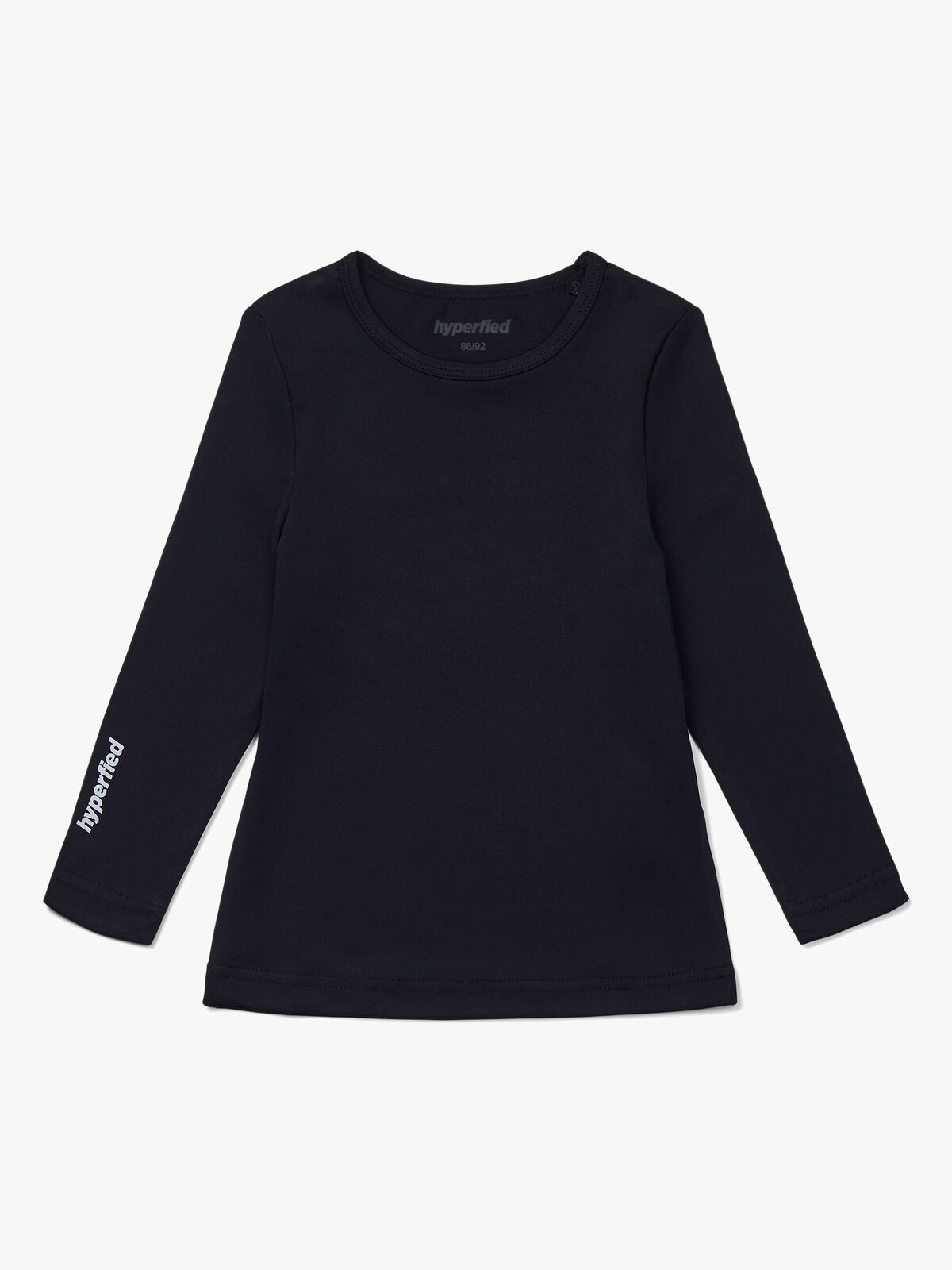 Hyperfied Long Sleeve Logo Top, Anthracite