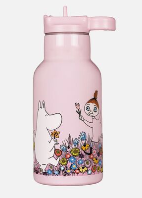 Mumin Wiese Trinkflasche, Rosa
