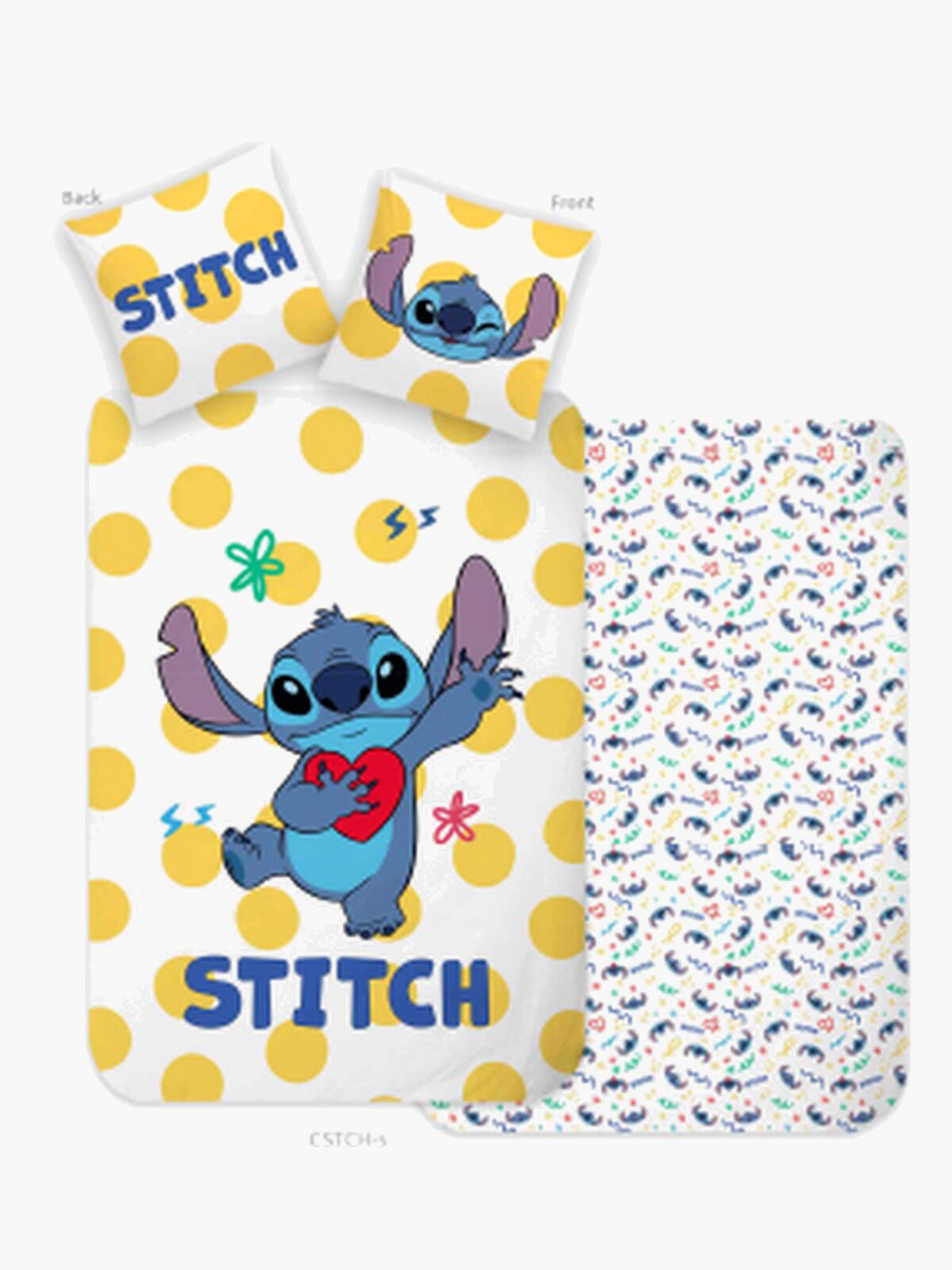 Disney Lilo & Stitch Bäddset 140x200, Gul