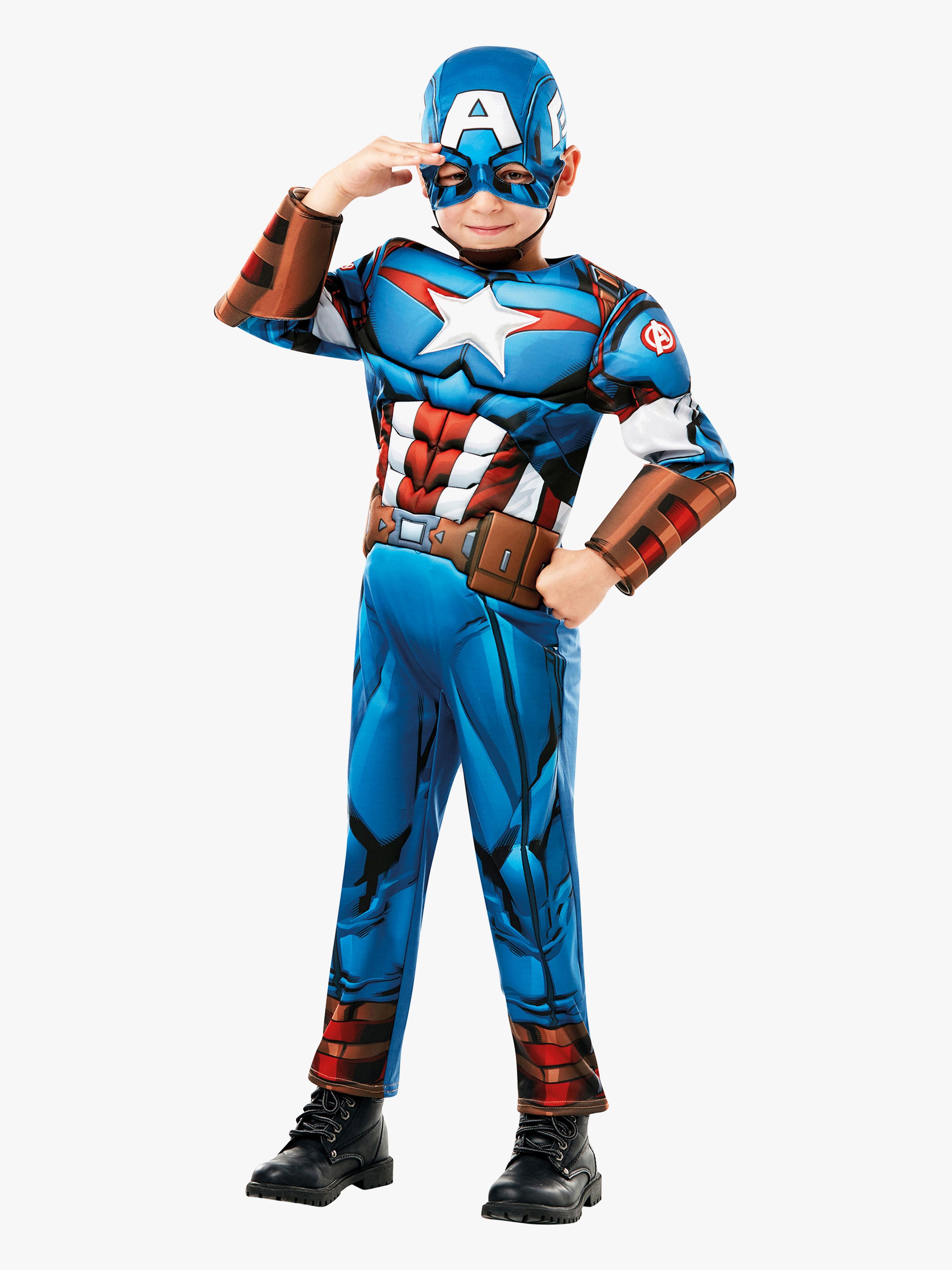Marvel Avengers Deluxe Utklädnad Captain America 7-8 år