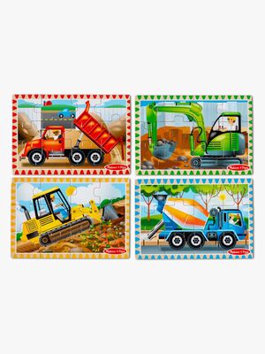 Melissa & Doug Pussel Byggnadsfordon 4-i-1 12 Bitar