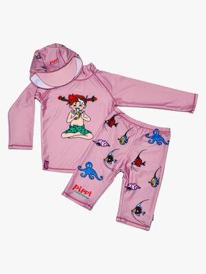 Swimpy Pippi UV-Set 3 Teile, Rosa