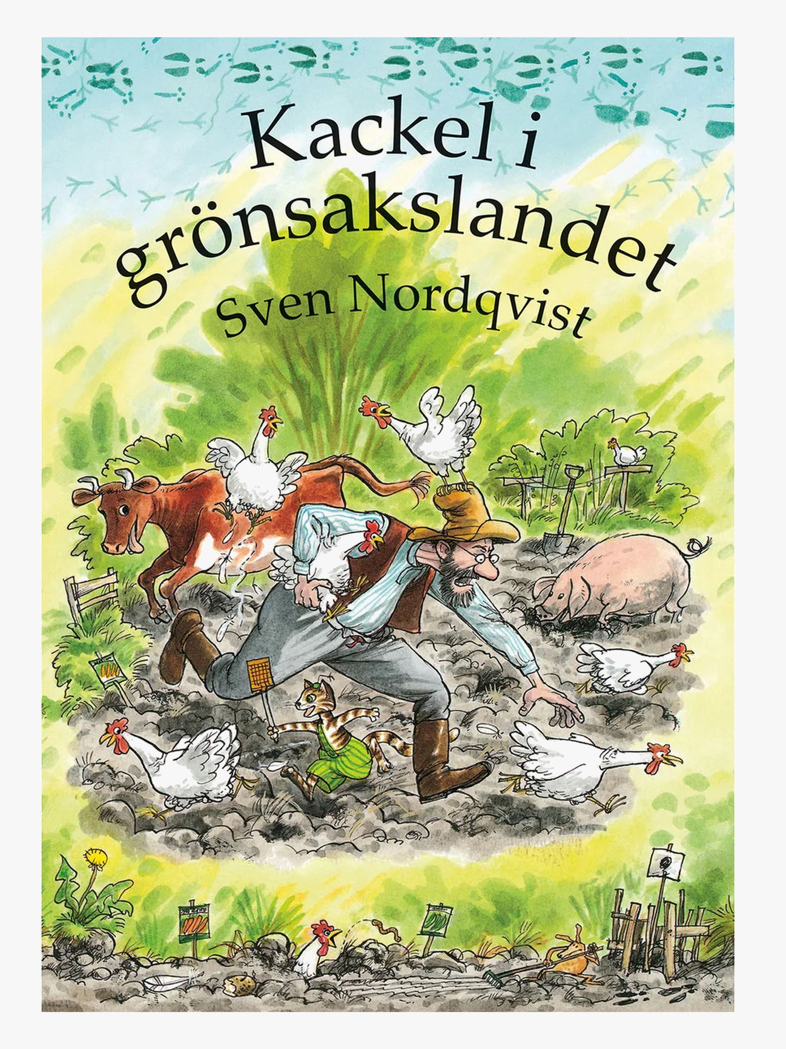 Pettson och Findus Barnbok Kackel I Grönsakslandet
