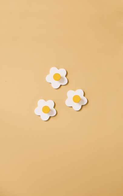 Kid's Concept Krok Blomma 3-Pack, Vit