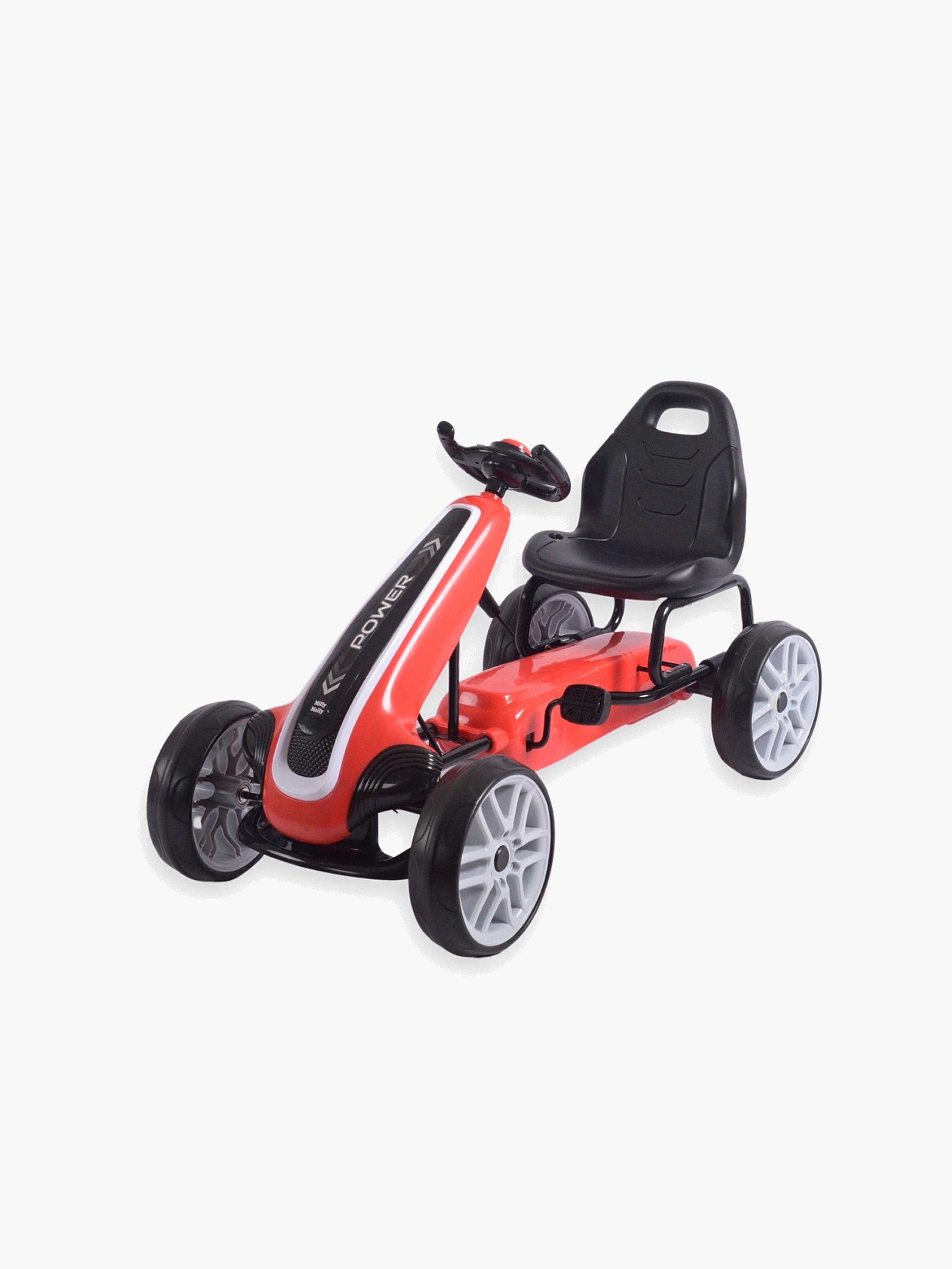 Milly Mally Pedal Go-kart Power, Röd