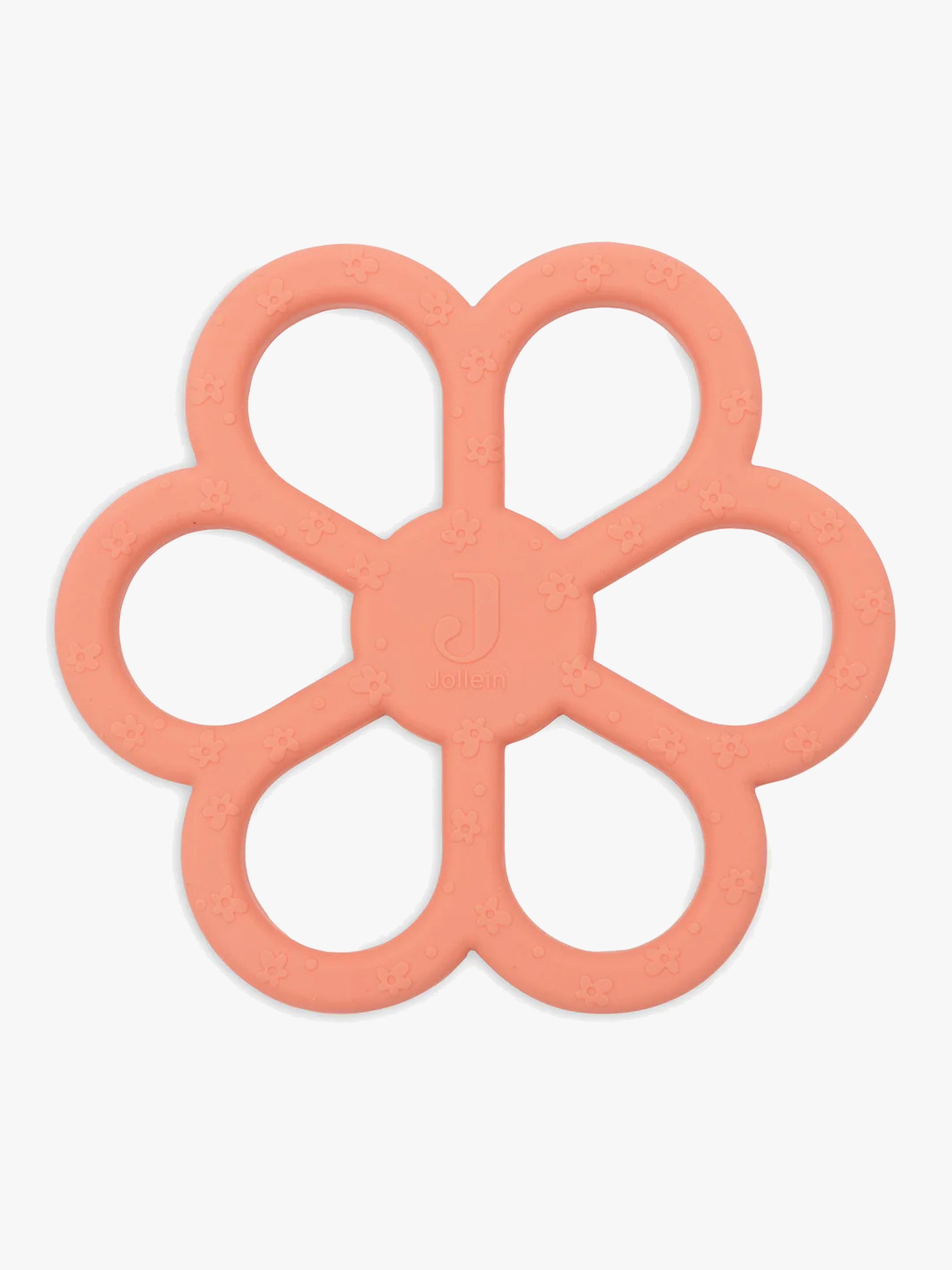 Jollein Bitring Silikon, Flower Coral Rose