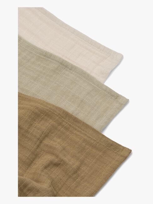 LIEWOOD Lewis Muslinfilt 3-Pack, Sandy