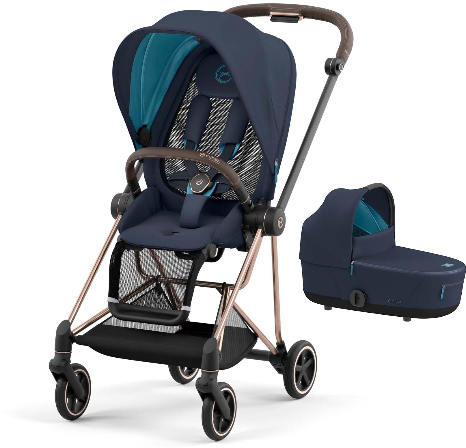 Cybex Mios Duovagn Rosegold/Nautical Blue