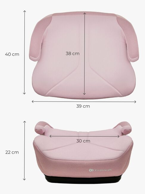 Kinderkraft I-BOOST 2 i-Size Bälteskudde, Rosa