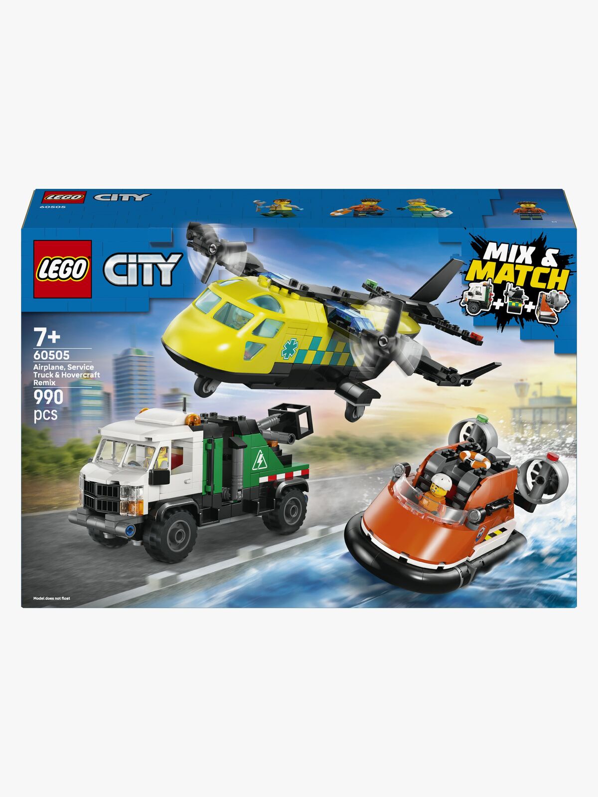 LEGO City 60505 Flygplan, servicebil och svävare