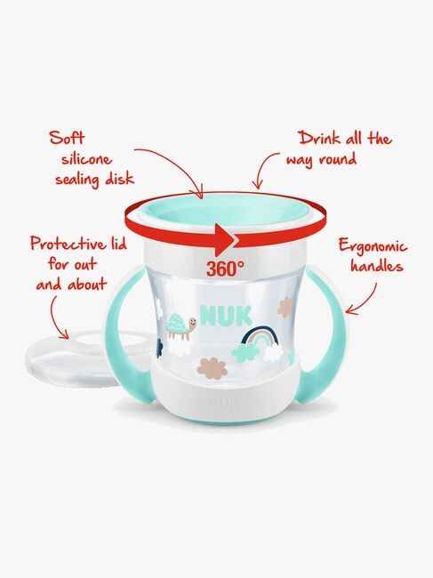 NUK Evolution Mini Magic Mugg, Röd