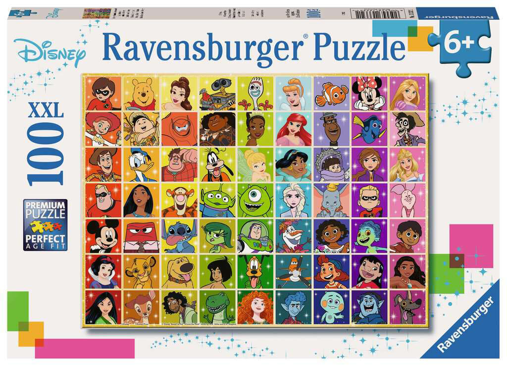 Ravensburger Pussel Disney Multi Character 100 Bitar