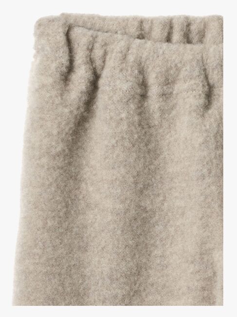 Wheat Kinnie Ullfleecebyxa Merinoull, Khaki Melange