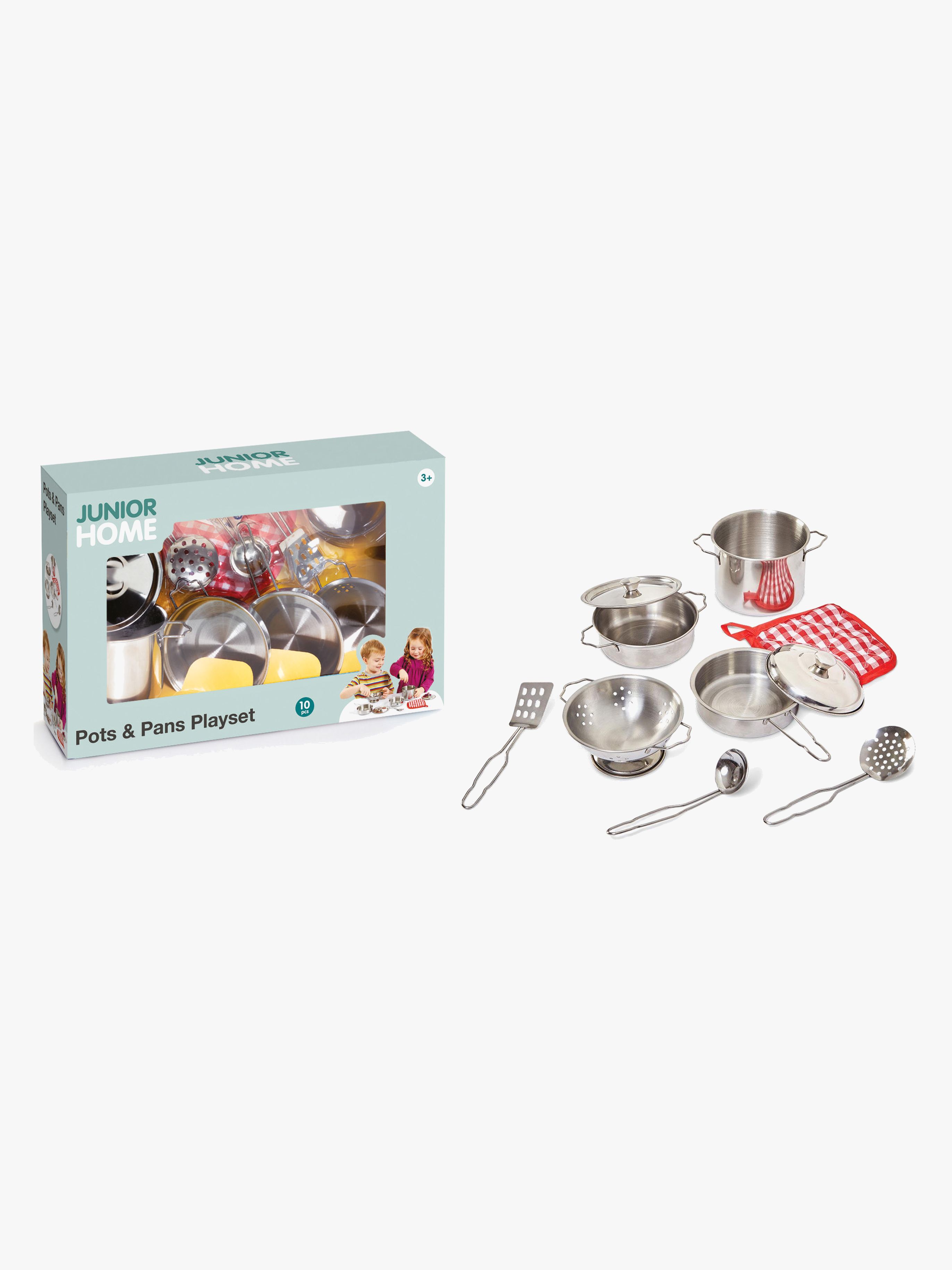 Junior Home Lekset Grytor &  Kastruller 10 Delar