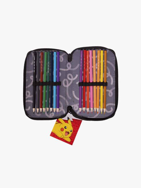 Pokémon  Neon Dubbelpennfodral, Svart