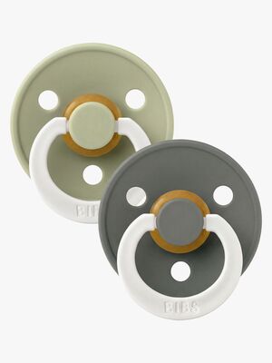 BIBS Colour Sut 2-pak Latex Str. 1, Sage/Pine GLOW