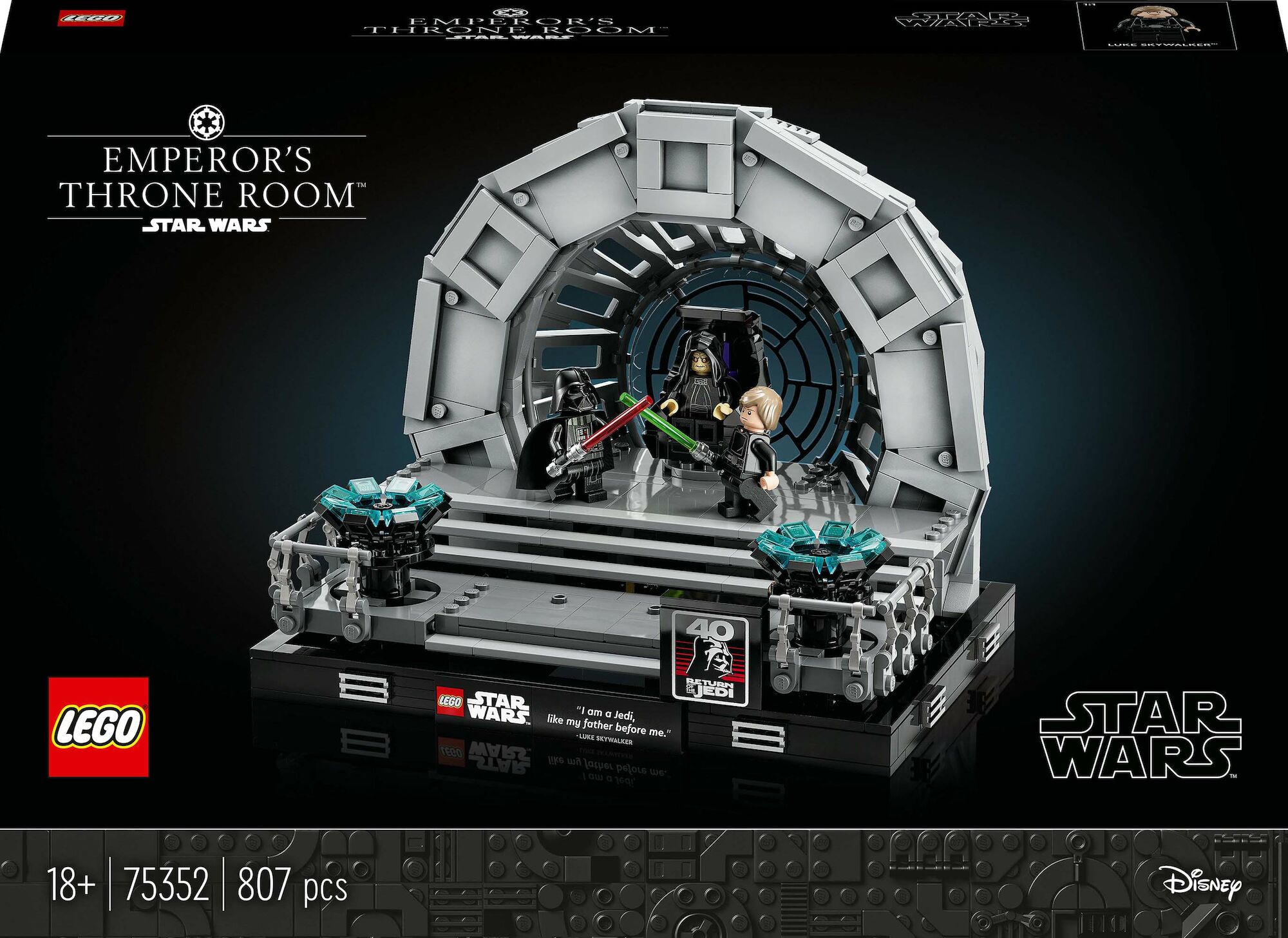 LEGO Star Wars 75352 Emperor’s Throne Room Diorama