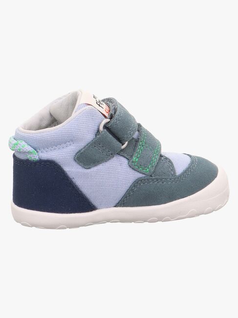 Superfit Flummi Barefoot Sneakers, Blå/Ljusgrön