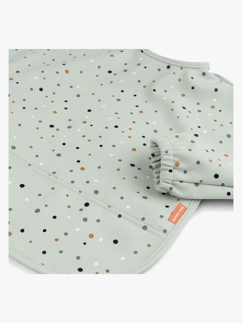 Done By Deer Långärmad Haklapp Med Ficka Happy Dots, Green