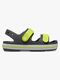 Crocs Crocband Cruiser Kids Sandaler, Slate Grey/Acidity