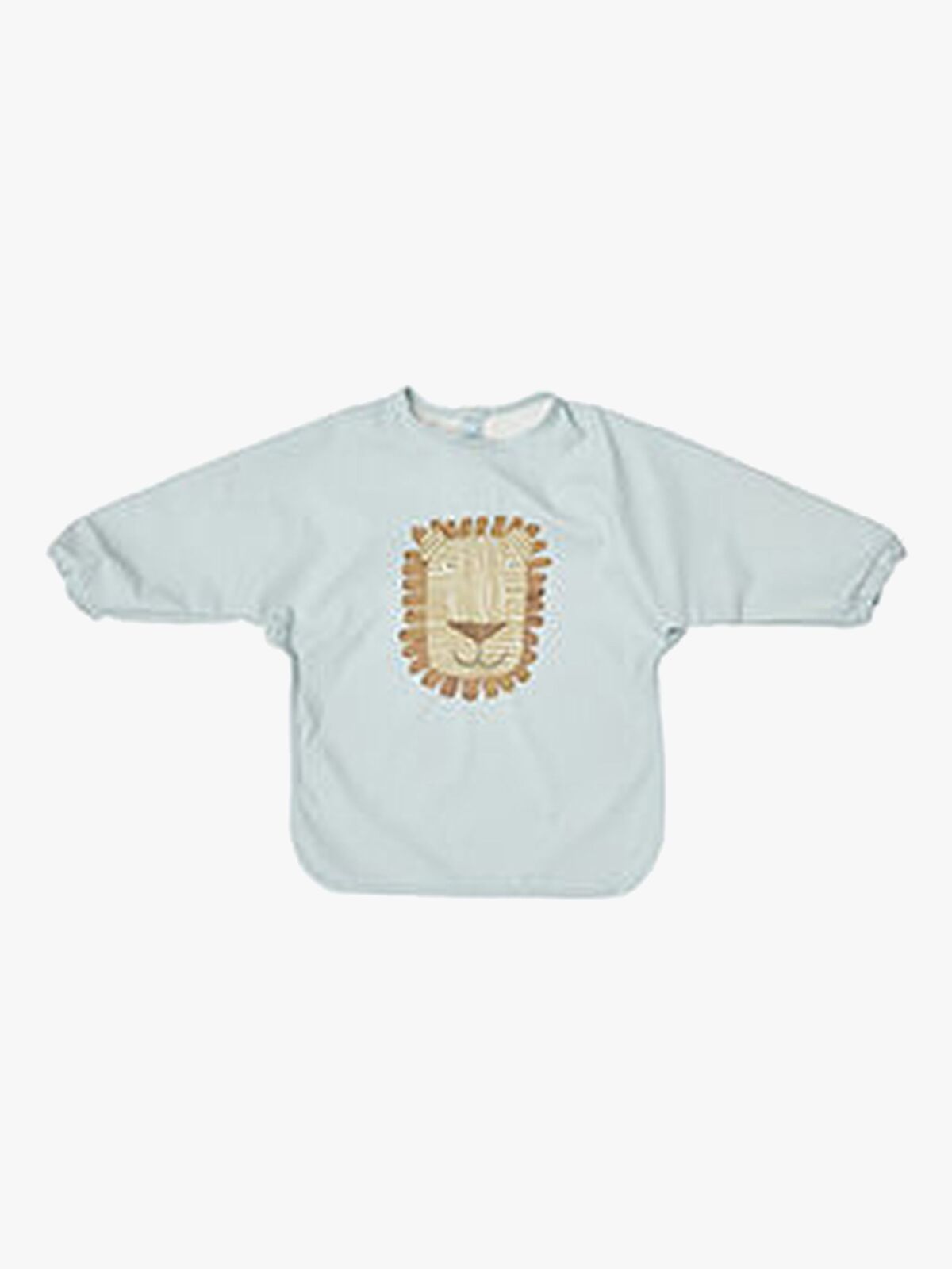 OYOY Lobo Lejon  Långärmad Haklapp, Ice Blue