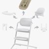 Cybex Lemo 4-in-1 Barnmatstol inkl. Babysitter, Babyset och Bricka, All White