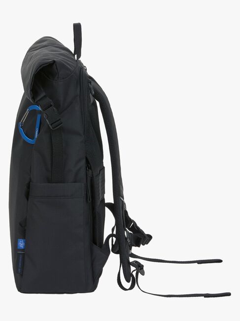 Lässig Outdoor Skötväska Ryggsäck med Rullöppning, Black