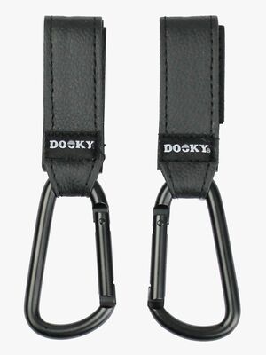 Dooky Barnvagnskrokar 2-Pack, Black