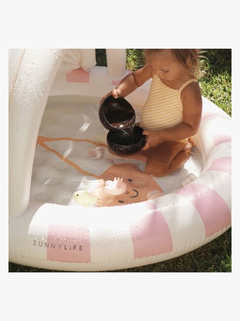 SUNNYLiFE Uppblåsbar Pool, Cotton Candy Cherry