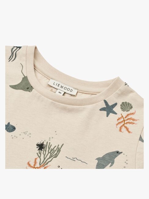 LIEWOOD Apia T-shirt, Sea Creature/Sandy
