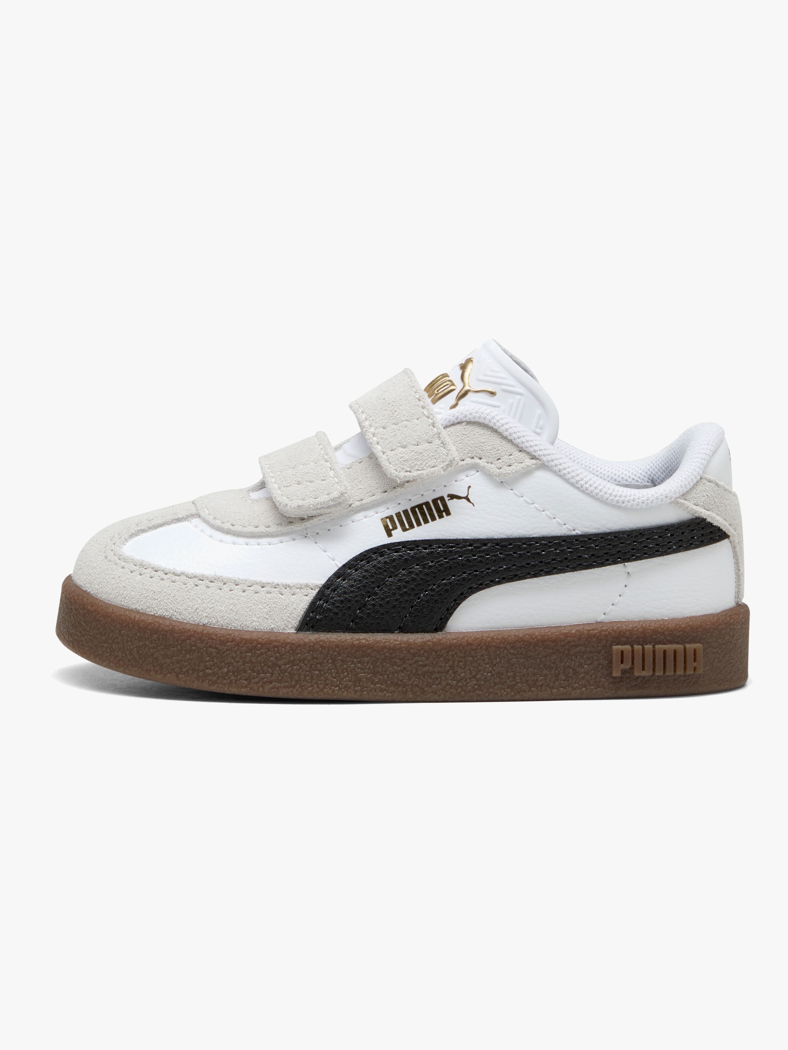Puma Club II Era V Infant Sneakers, White/Black, 26