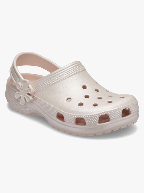 Crocs Classic Pearl Shine Tofflor, Quartz