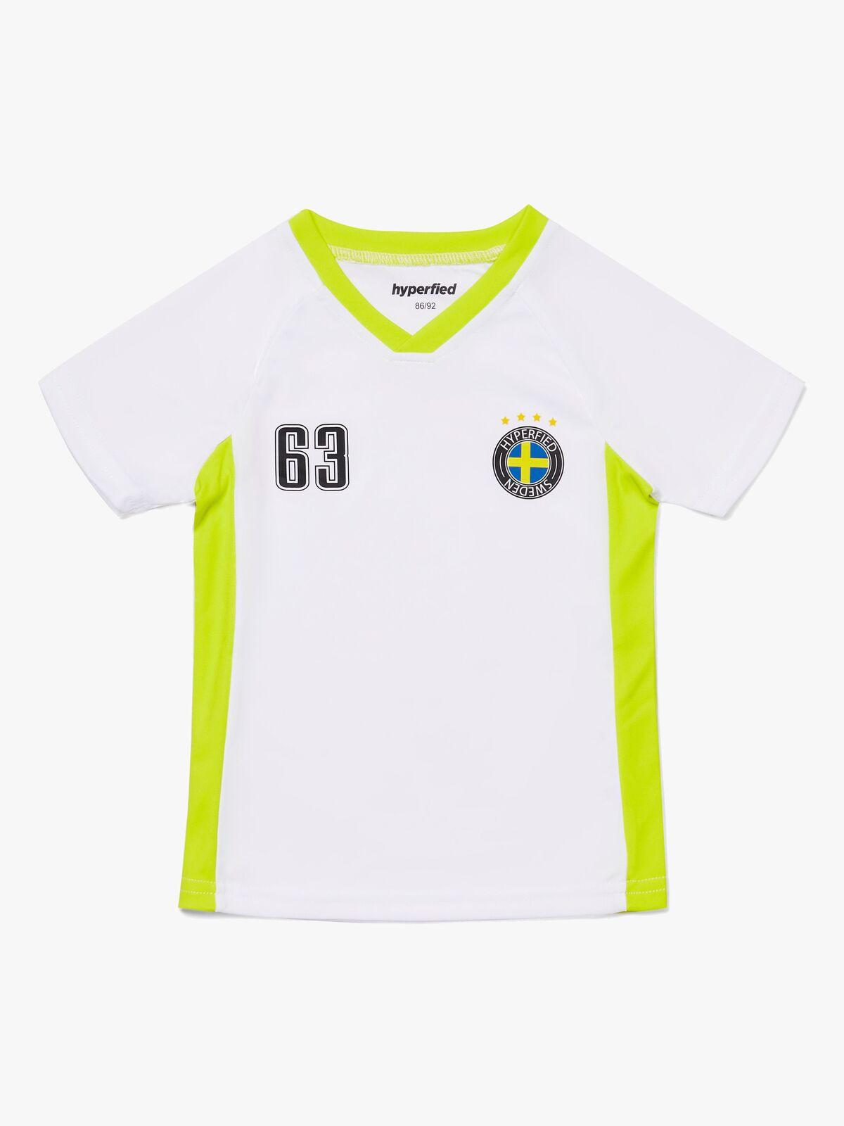 Hyperfied V-Neck Neo Logo T-Shirt, Bright White