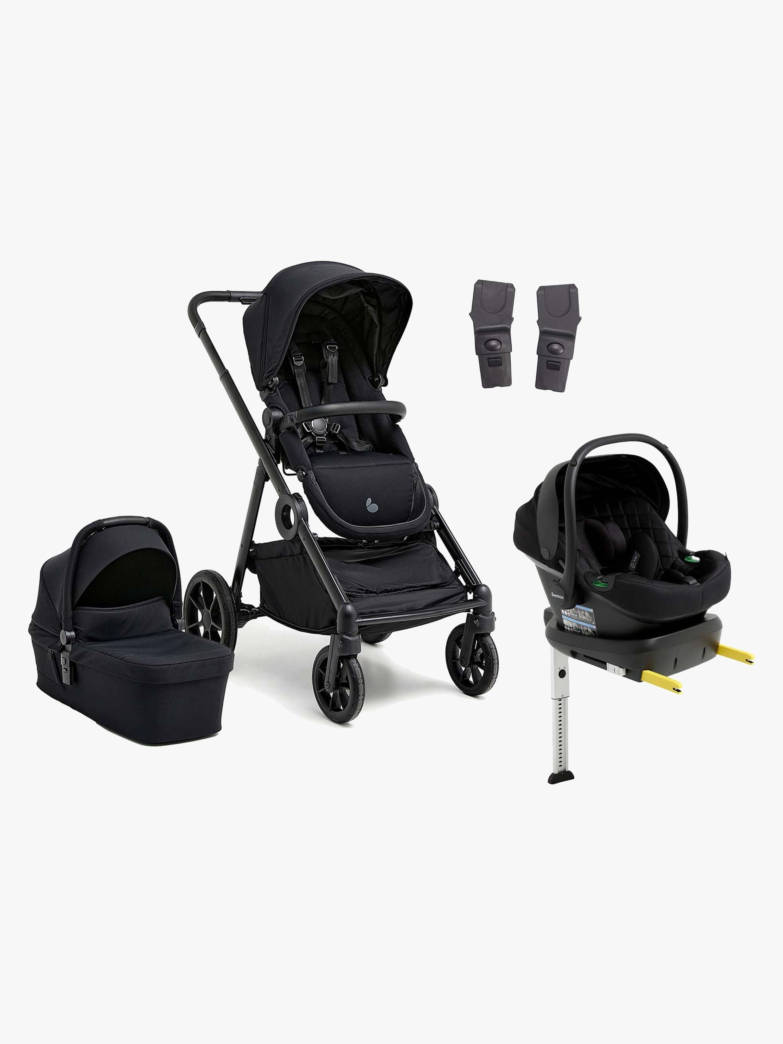 Beemoo Pro Multi 2 Duovagn Inkl. Route i-Size Babyskydd &  Bas Coffee Black/Black Stone