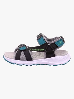 Superfit Criss Cross Sandalen, Black/Green