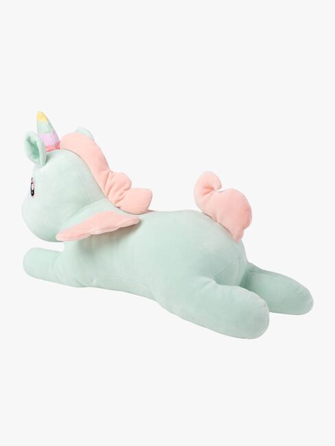 Teddykompaniet Gosedjur Liggande Enhörning 52 cm, Grön