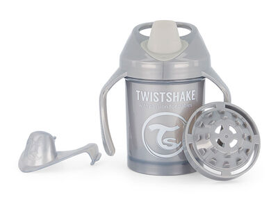 Twistshake Mini Cup Pipmugg 230ml, Pearl Grey