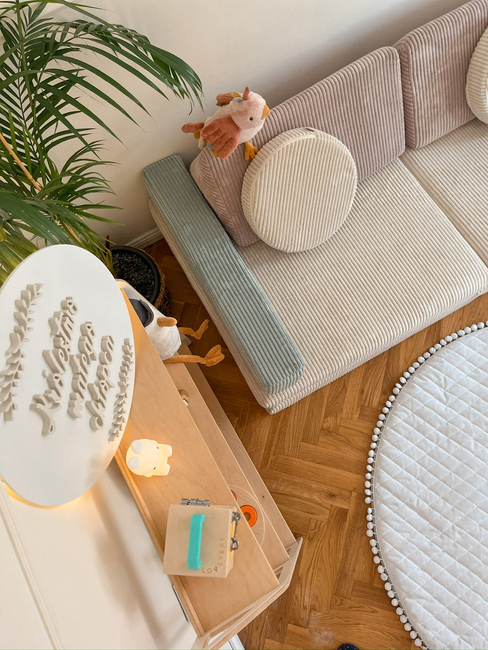 Shappy Play Byggbar Soffa 160x80 cm Manchester, Lollipop