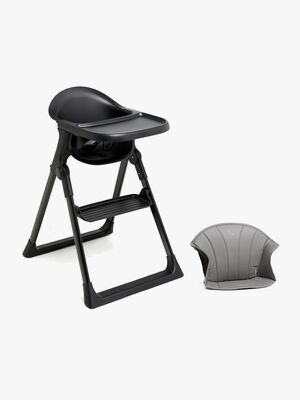 Beemoo CARE Harmony Hochstuhl inkl. Sitzkissen, All Black/Grey