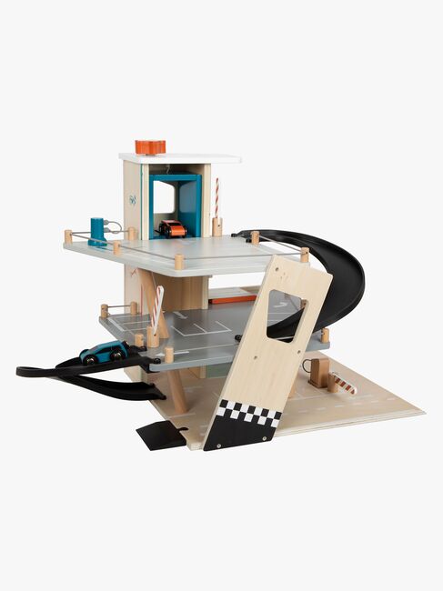 Small Foot Bilgarage med Två Bilar