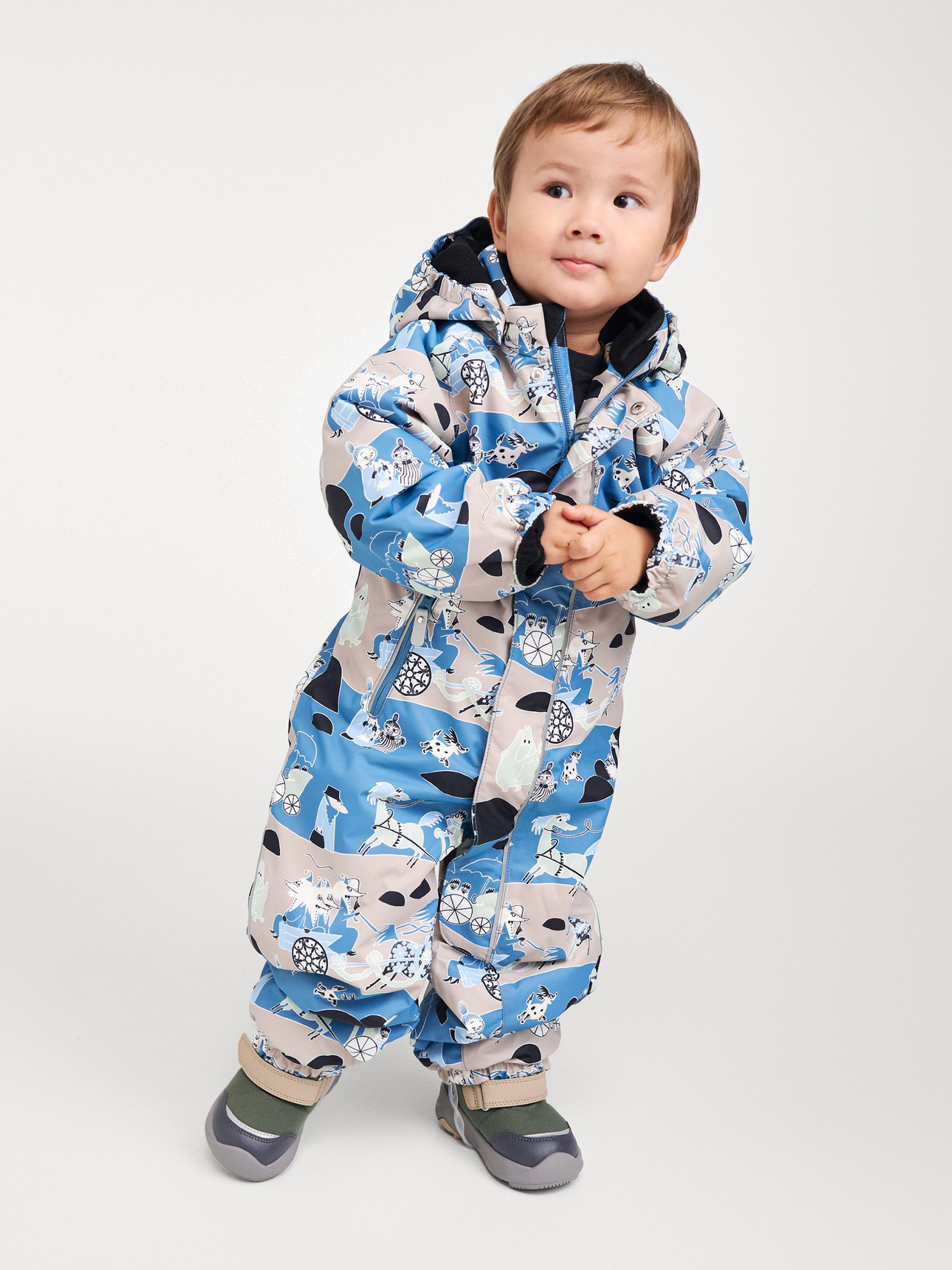 Reima Moomin Puhuri Vinteroverall, Blue Ocean, 104
